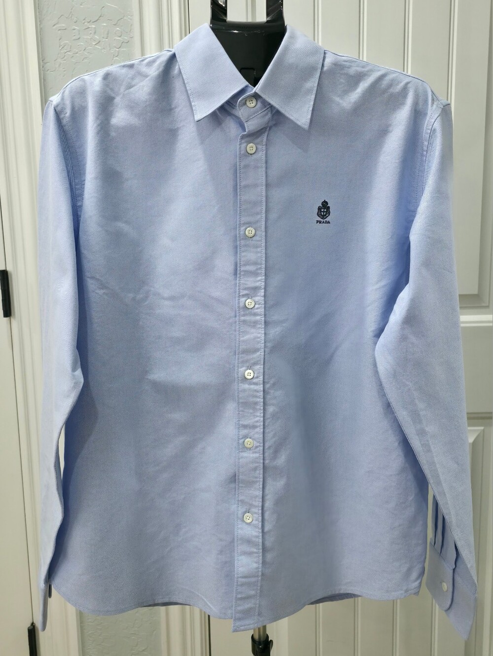 Prada Light Blue Oxford Button-Down Shirt